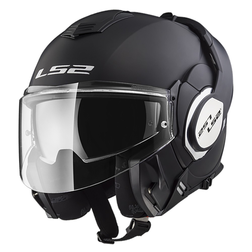 Casco Rebatible LS2 FF 399 Valiant Negro Mate TALLE S