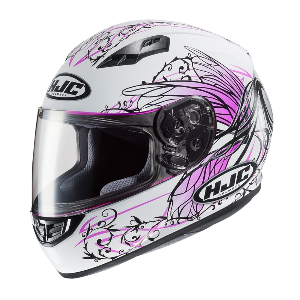 Casco Integral Moto Hjc Cs 15 Naviya Blanco Rosa TALLE S