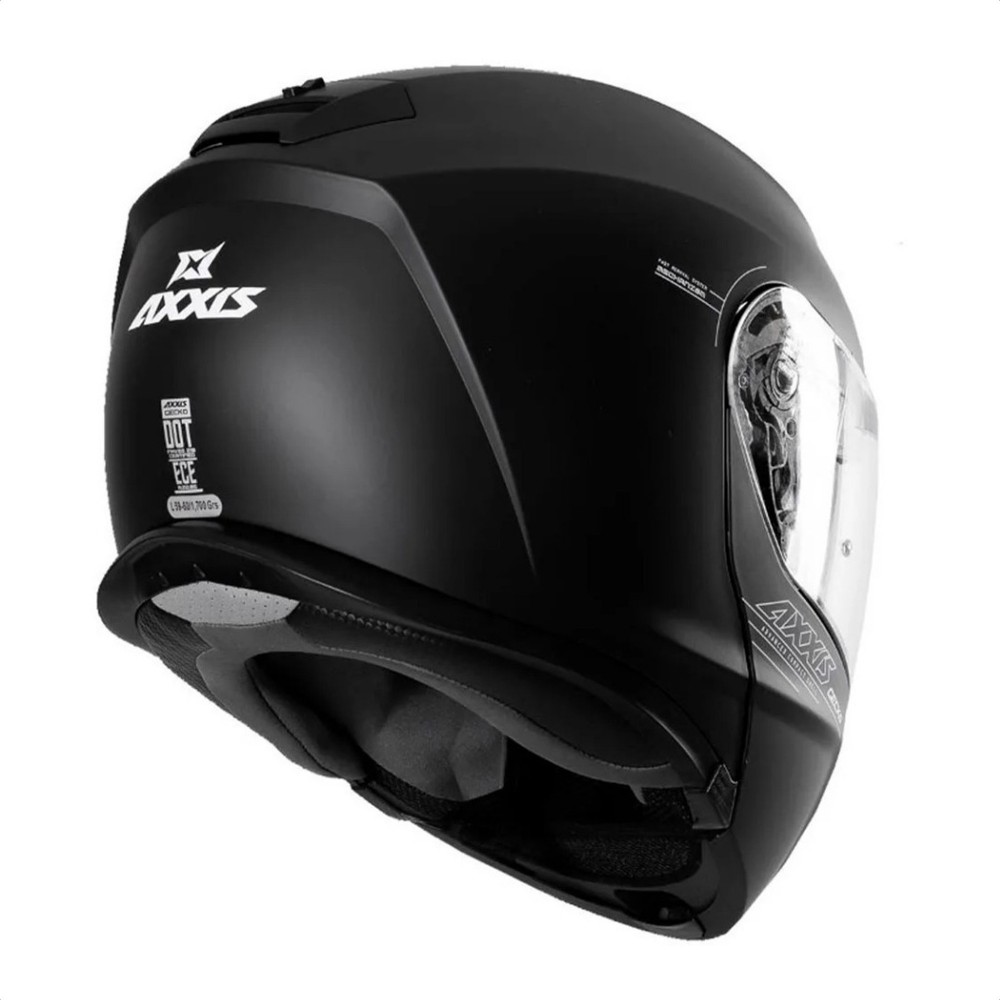 Casco Rebatible Doble Visor Axxis Gecko Sv A1 Negro Mate TALLE S