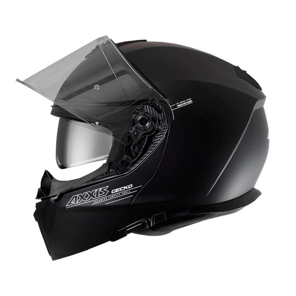Casco Rebatible Doble Visor Axxis Gecko Sv A1 Negro Mate TALLE S