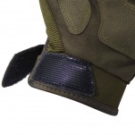 Guantes Moto Hawk Army Verde Protecciones Tactil Touch Color Verde TALLE L