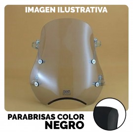 Parabrisas Curtain Universal Sport Italy 4 Soportes Negro