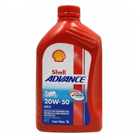 Aceite Shell Mineral Advance Ax3 20w 50 4t 1l
