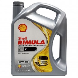 Aceite Shell Mineral Rimula R4 X 15w 40 4l Auto
