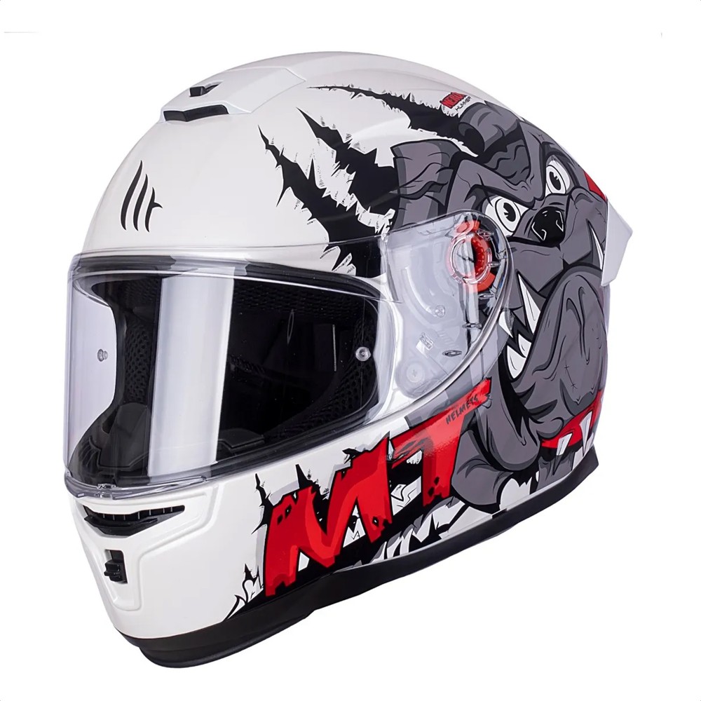 Casco Integral Mt Stinger Hummer Neron D Rojo Brillo Talle M