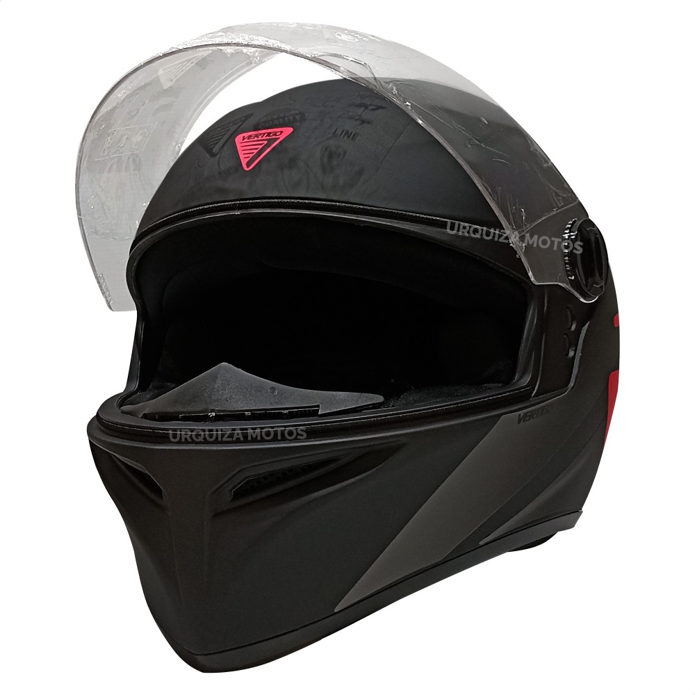 Casco Moto Integral Vertigo V Infinity Nocturn Negro Rosa Talle L