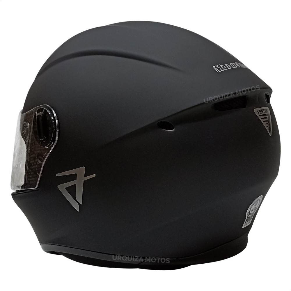 Casco Moto Integral Vertigo V Monochrome Negro Mate Talle Xl