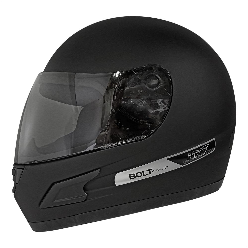 Casco Integral Para Moto Vertigo Hk Bolt Solid Negro Mate Um Talle S