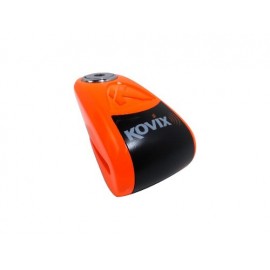 Traba Disco Kovix Con Alarma Naranja Perno 10mm