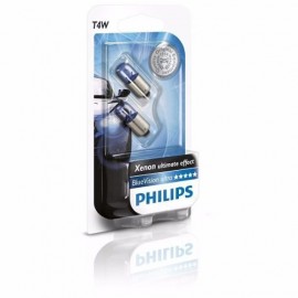 Kit Lampara Philips T4w Bluevision Ultra Tipo Xenon 12v 4w