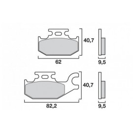 Pastillas de Freno Trasero ATV Brembo 07GR49.SX