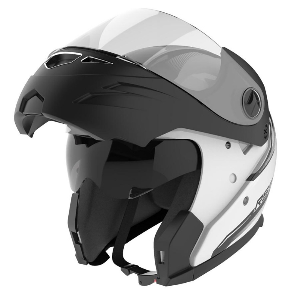 Casco Rebatible Hawk RS5 Vector Blanco Negro TALLE M