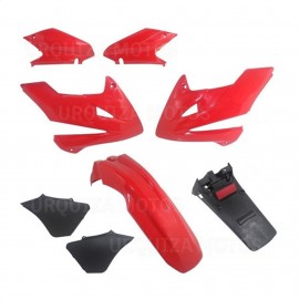 Kit Plasticos Rojo Honda Xr 250 Tornado 8 Piezas Yoyo