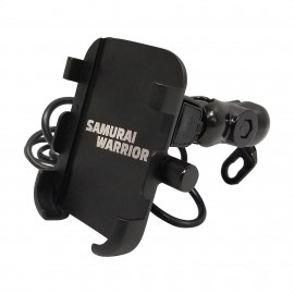 Soporte Celular / GPS Cargador USB Samurai Warrior YF-E63